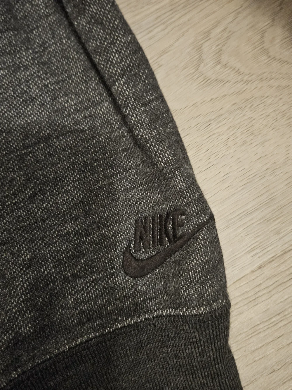 Nike Men's Charcoal Gray Full-Zip Hoodie Sweater